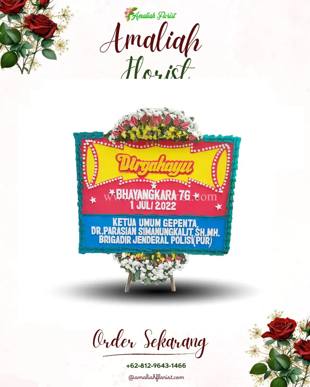 Papan Bunga HUT Ulang Tahun Lubuk Basung